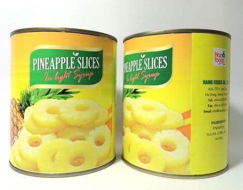 Fresh and tasty canned pineapple
